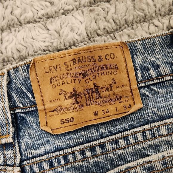 Vintage light wash orange Tab, upcycled Levi's jean skirt size 12! - Picture 3 of 10